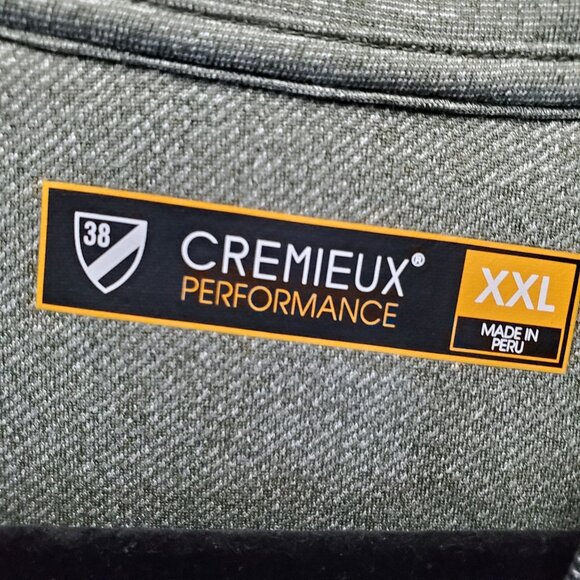 Cremieux Sweater Men XXL Green Performance 1/4 Zip Lightweight Long Sleeve - Picture 2 of 9